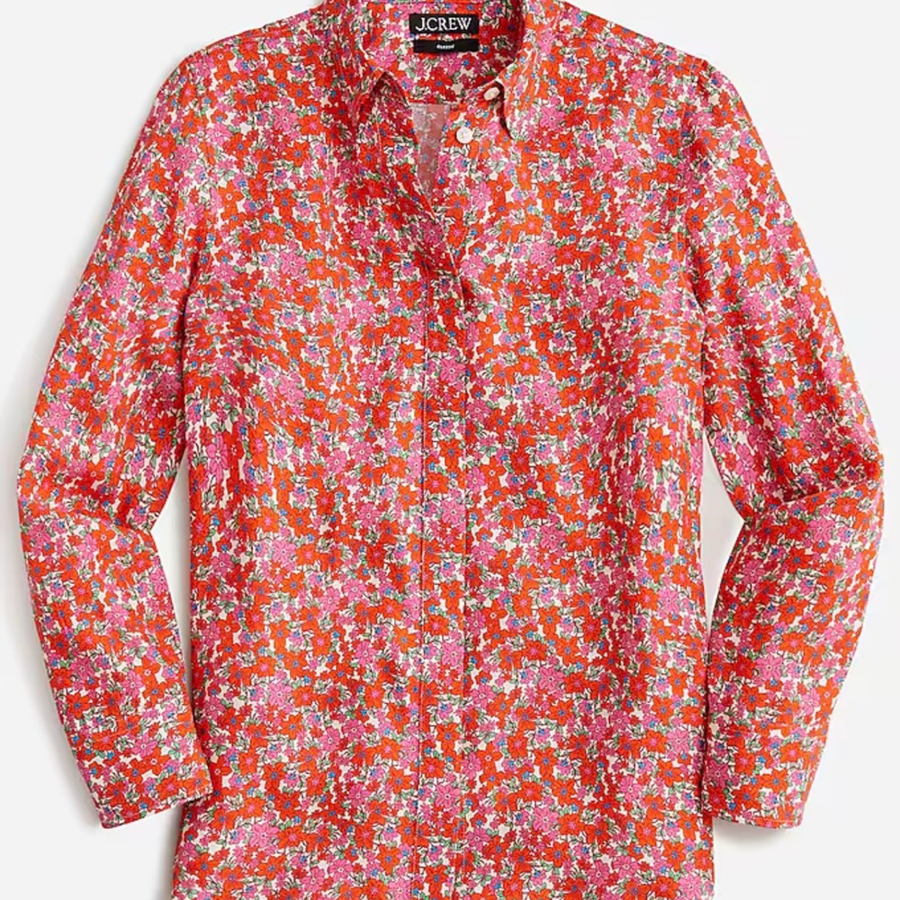 J.Crew Floral Button-Up Shirt